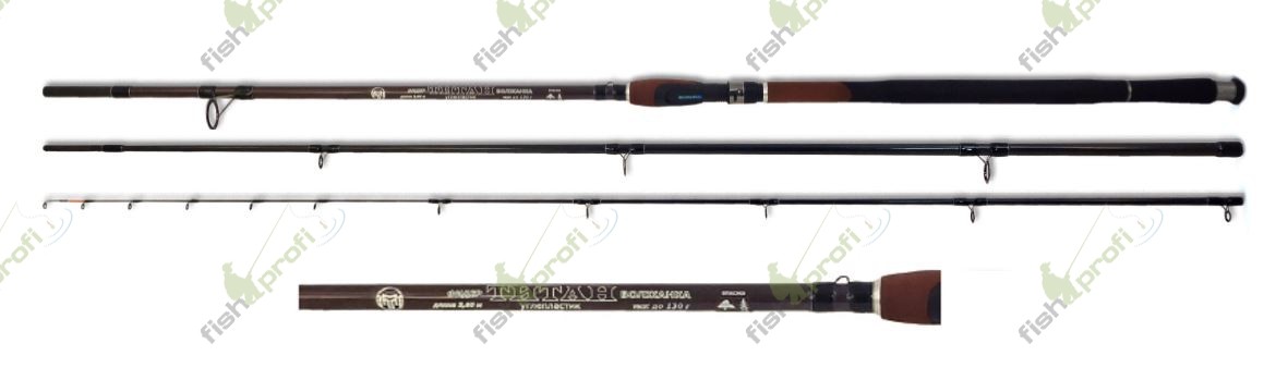 Удилище фидер "Волжанка  Титан" 3,6м (3 секции+3) тест до 130гр (IM7)