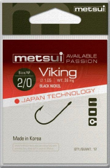 Крючки metsui VIKING цвет bln, размер № 10, (в уп. 12 шт.)