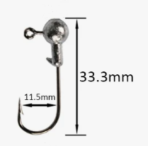 Набор Джиг-головка 2,0 гр. 3шт.кр.№ 1