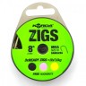 Поводок готовый Korda Ready Zigs Barbless 8' 240см №10 3шт безбородый