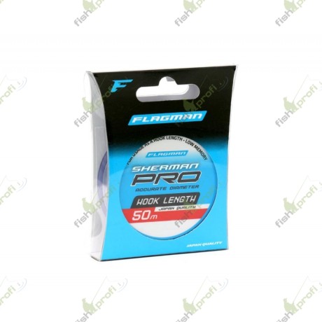 Леска Flagman Sherman Pro Hook Length 50м 0,105мм
