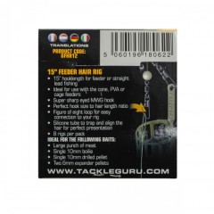 Поводок готовый Guru Feeder Hair Rigs MWG 15&quot; 38см №12