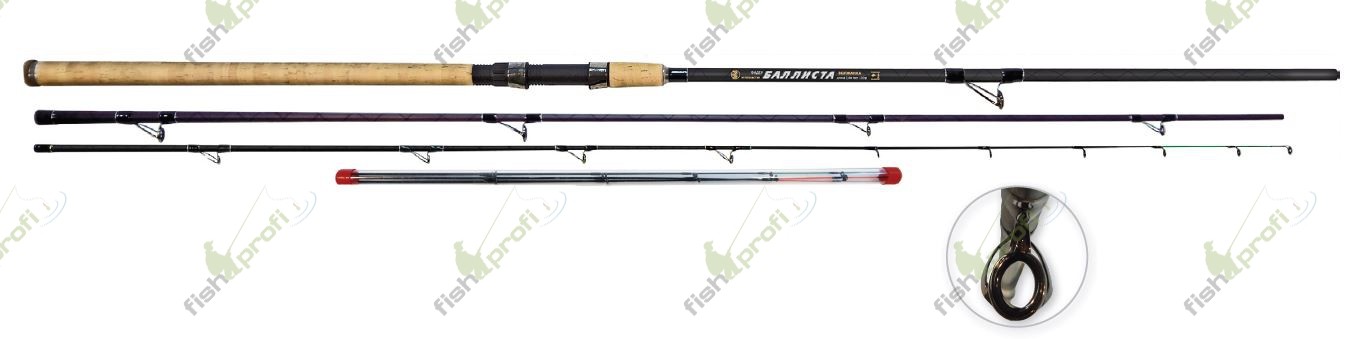 Удилище фидер "Волжанка Баллиста" 3.6м (3 секции+3) тест до 90гр (IM7)