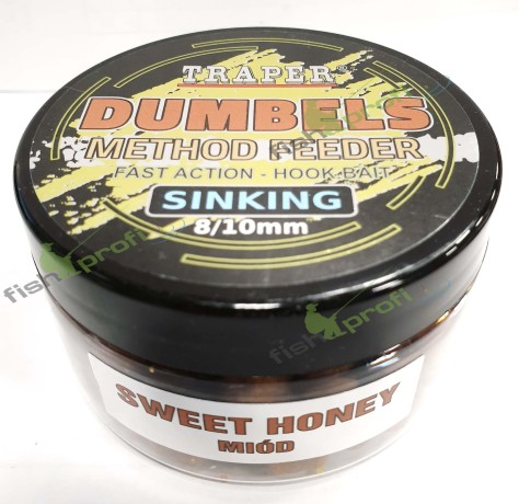 Дамбелсы тонущие Метод Фидер 8-10мм 50гр Мёд Traper ТРАПЕР Dumbels sinking Honey