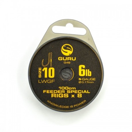 Поводок готовый Guru Feeder Special Rig LWGF 100см №10
