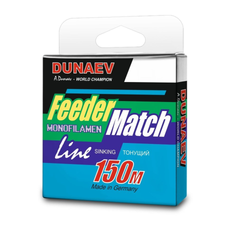 Леска Dunaev Feeder-Match Sinking Black 0.22мм 150м