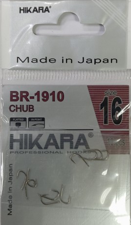 33012 Крючки CHUB Hikara (Япония) бронза  № 16 рыболовные