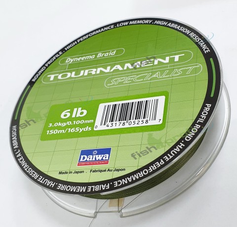 Леска плетеная DAIWA TOURNAMENT SPECIALIST / TN SP 6 LB - 150 M