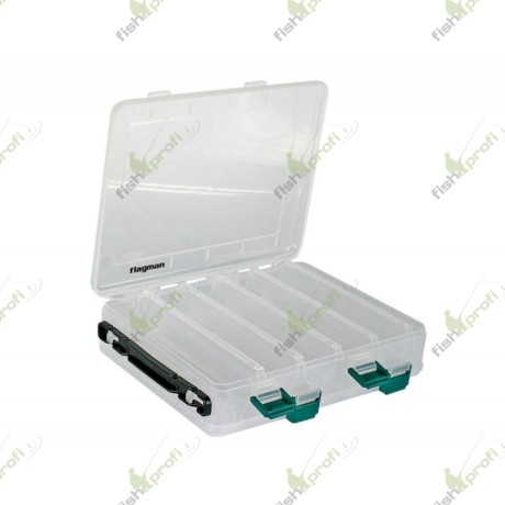 Коробка Flagman пластиковая двухсторонняя 275х150х50мм