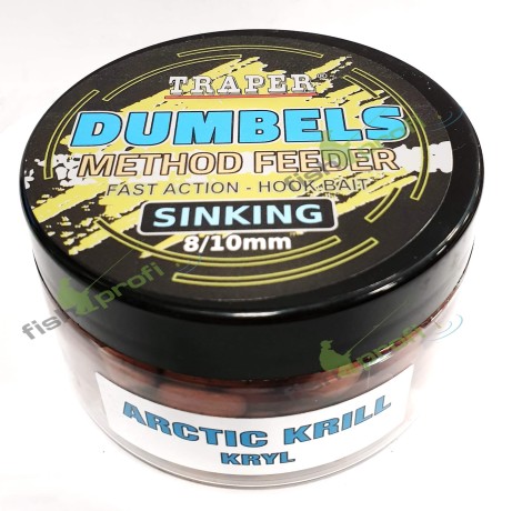 Дамбелсы тонущие Метод Фидер 8-10мм 50гр Криль Traper ТРАПЕР Dumbels sinking Kryl