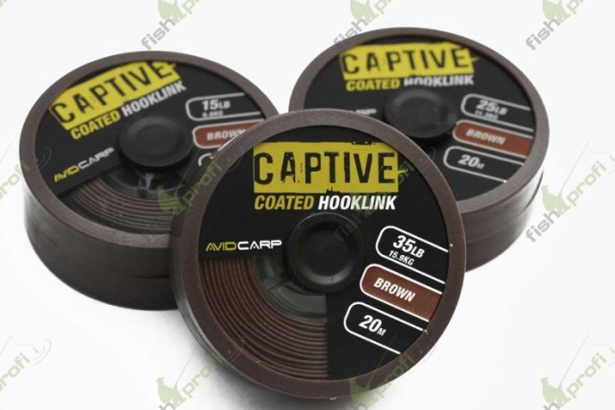 Поводковый материал AVID CARP в защитном покрытии 15LB