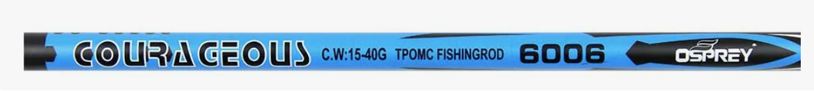 Удочка телескопическая OSPREY с кольцами 5 м  15-40 гр.