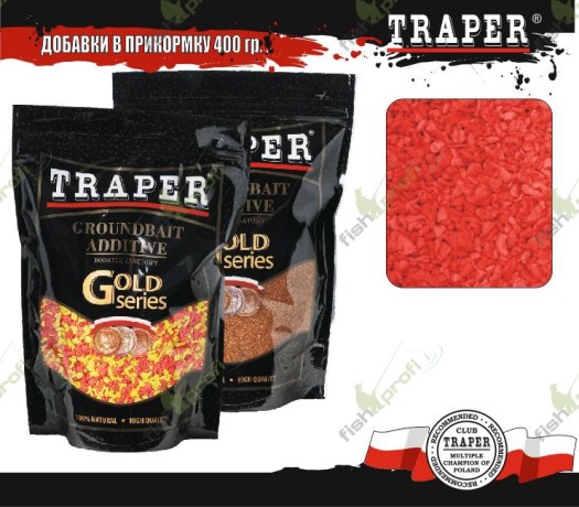 Сухарь TRAPER Red fluo bread crumb красный флюо 400гр