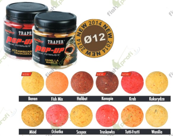 Бойлы плавающие 12мм 50гр Мотыль Traper (ТРАПЕР) Boilies Bloodworm