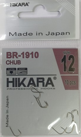 33014 Крючки CHUB Hikara (Япония) бронза  № 12 рыболовные