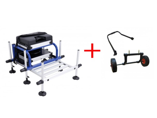 Платформа Flagman High Quality Seatbox with Foot Plate Black Frame d25мм + транспортная система