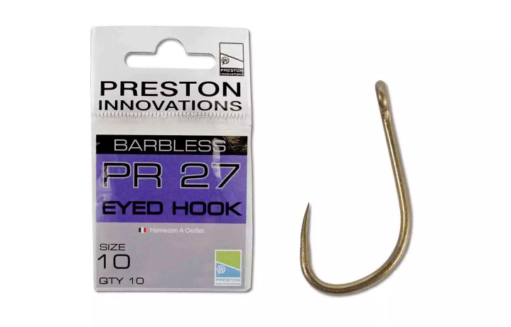 Крючки Preston PR COMPETITION HOOKS карповые безбородые 27 №10