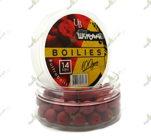 Бойлы насадочные ULTRABAITS (ШЕЛКОВИЦА) 14мм, банка 100 гр