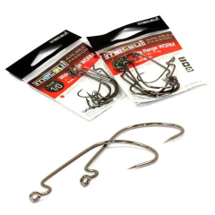 Крючки metsui WIDE RANGE WORME, цвет bln,р-р № 5/0 (1 уп - 6 шт)