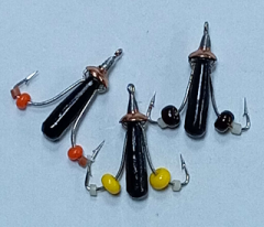 Мормышка &quot;Жук (2 плавающих крючка)&quot; м/к 3мм 1.0 гр.