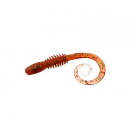 Червь Flagman Helical 8" salmon brown flash 20см 5шт