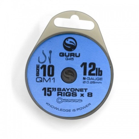 Поводок готовый Guru QM1 Bayonet Ready Rigs 15" 38см №10