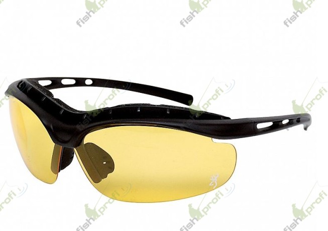 Очки солнцезащитные с системой "антипатин" без нижней оправы Browning желтые