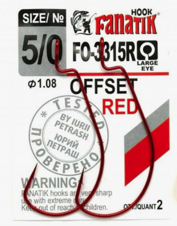 Крючок офсетный FANATIK № 5/0