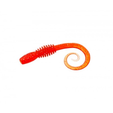 Червь Flagman Helical 8" salmon ruby 20см 5шт