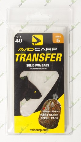 Пакеты для насадки из ПВА AVID CARP 60мм x 120мм