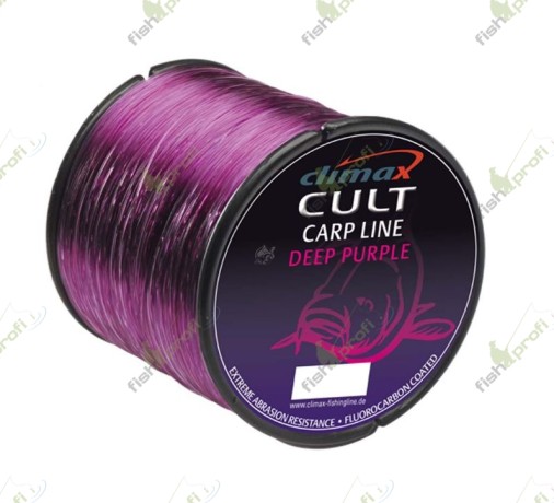 Леска монофильная Climax CULT Carp Line Deep Purple 0.28 mm. 5.8 kg. mattolive 1/4 lbs 1500 м