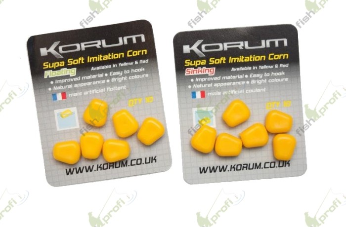 SUPA SOFT IMITATION CORN - FLOATING - YELLOW Насадка "кукуруза" силиконовая - желтая