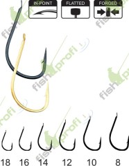 44075 Крючки KEIRYU Hikara (Япония) черный хром №14