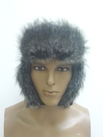 89106 Ушанка TRAPER NORD мех мембрана черная/красная XL барсук