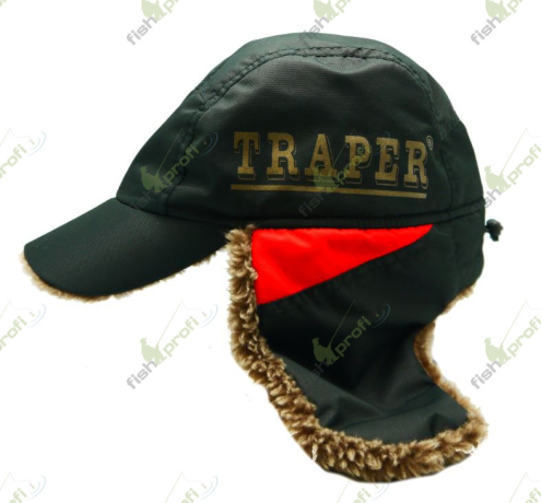 89107 Кепка TRAPER Citi мех мембрана черная/красная XL TRAPER барашек коричн