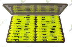 Набор мотовил Preston DOUBLE SLIDER WINDERS 26CM - ORANGE (9шт х 26см) + трей, оранжевые