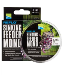 Леска рыболовная Preston REFLO SINKING FEEDER MONO SPOOL - 8lb тонущая 150м 0,26мм