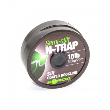 Поводковый материал Korda N-Trap Semi-stiff 15lb Silt