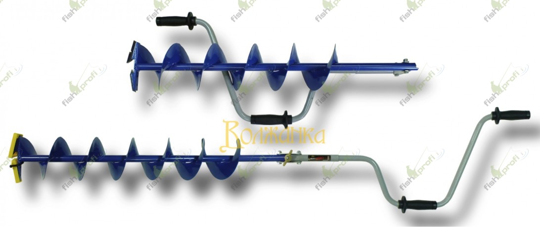 Ледобур "NERO" -110-2 L(шнека)-0,74м, L(трансп)-0,88м, L(бурения)-1,1м, m-2,6кг