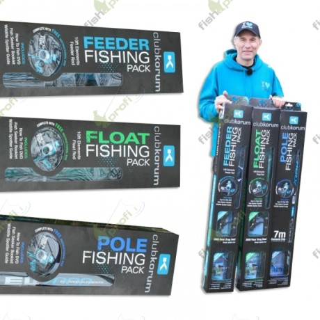 Набор для начинающего рыболова CLUB KORUM Поплавок (удилище 7м, аксессуары)