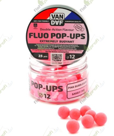 Поп-апы VAN DAF Баббл-гам, 12 мм. 25 шт