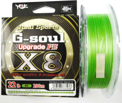 Леска плетеная YGK &quot;G-Soul x8 Upgrade&quot; 0.6 (0.128mm) 14 lb (6.4 kg) 150m (Япония)
