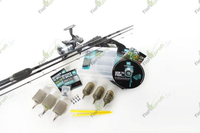Набор для начинающего рыболова "CLUB KORUM" "Фидер" (удилище, катушка, аксессуары)