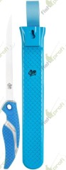 Нож филейный Cuda Flex Fillet Knife универсальный 15 см с пластиковым чехлом Titanium Nitrid