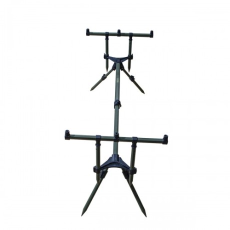 Род-под Carp Pro на 3 удилища Black телескоп. 4 ноги