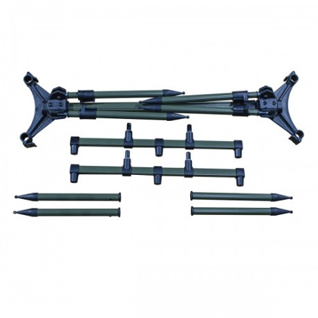 Род-под Carp Pro на 3 удилища Black телескоп. 4 ноги