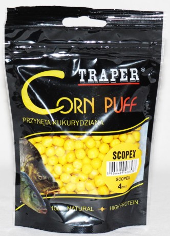Corn puff 4мм/20гр Scopex TRAPER Трапер  Кукуруза воздушная скопекс