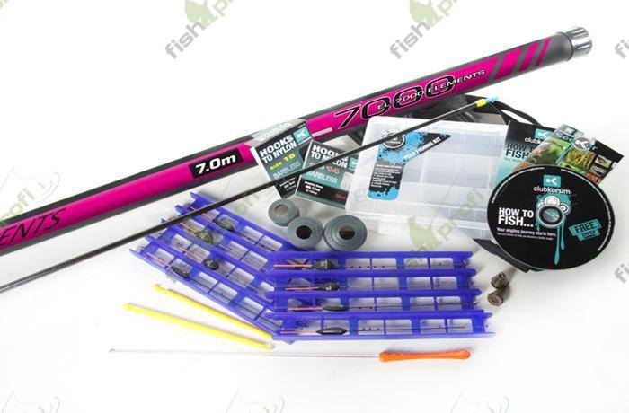 Набор для штекерной рыбалки CLUB KORUM PINK Поплавок (удилище 7м, аксессуары)