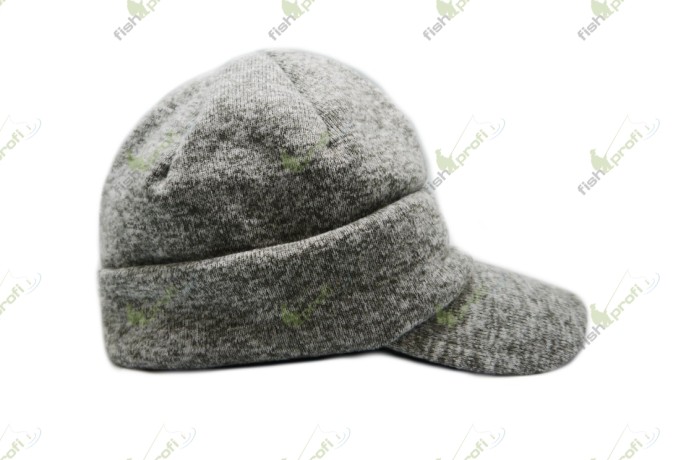 89111 Шапка TRAPER ФОРЕЛЬ трикотажная с козырьком цвет серый