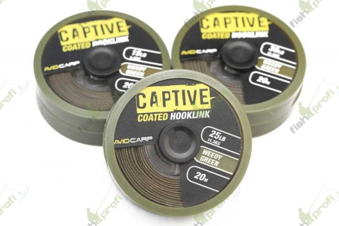 Поводковый материал AVID CARP плетеный 35LB